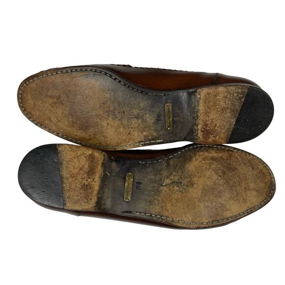 EUC - Mezlan Sebastian Brown Lizard Skin Leather Loafers - Picture 6 of 7